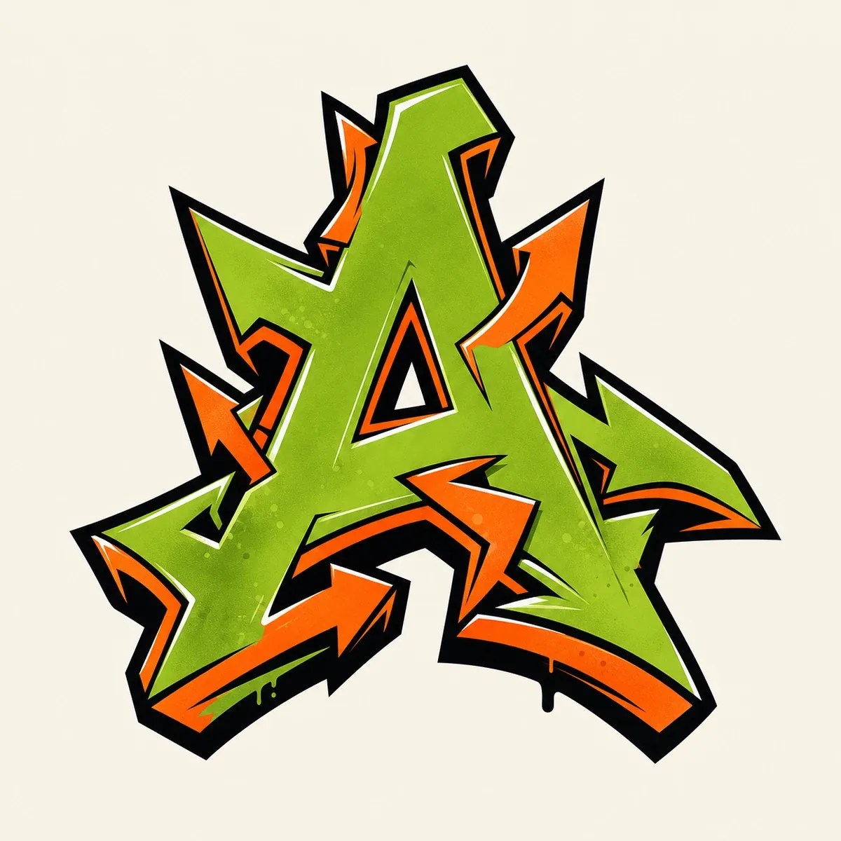 Wildstyle Graffiti Letter A graffiti style reference