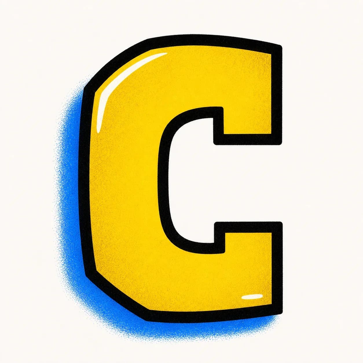 Block Graffiti Letter C graffiti style reference