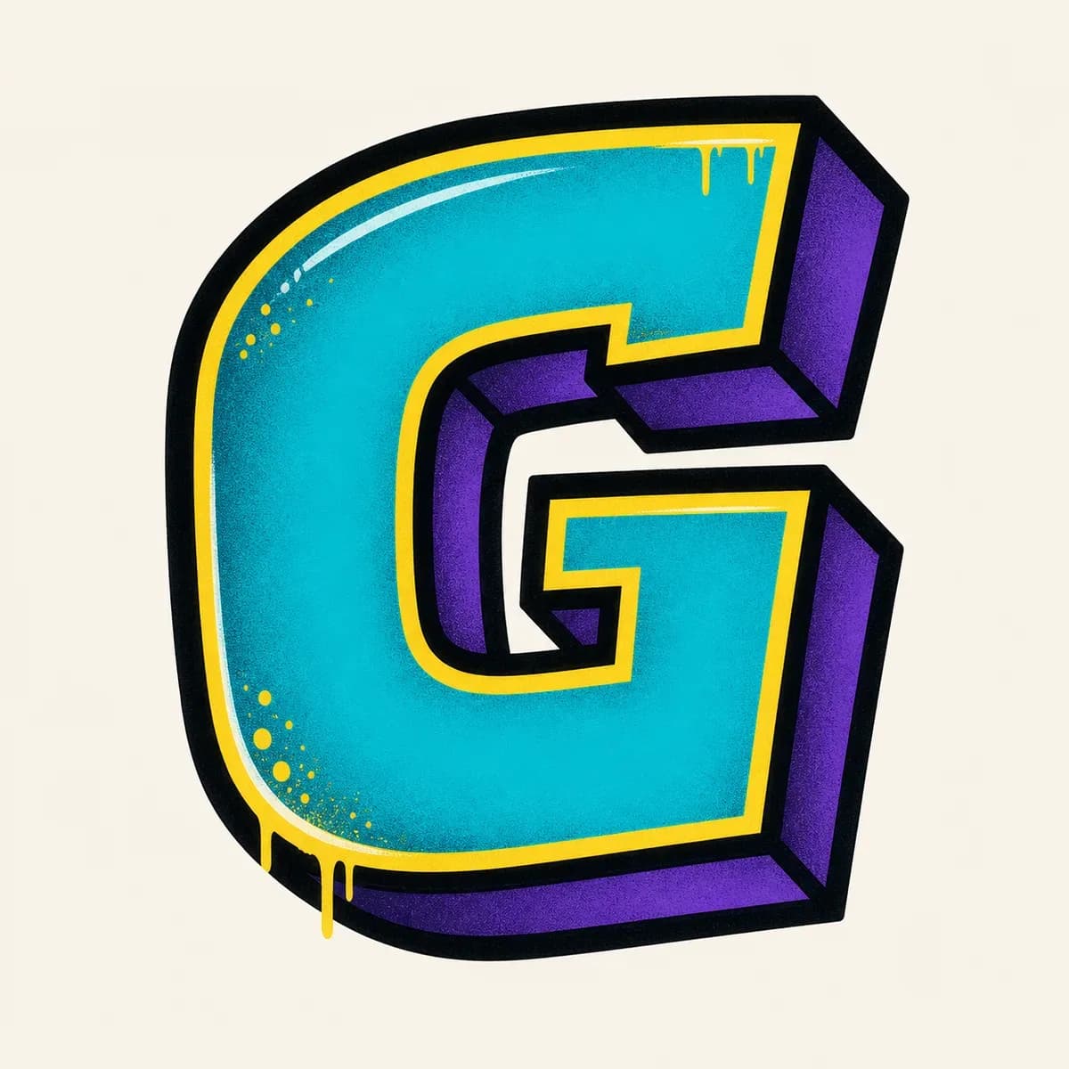 Block Letter G style reference