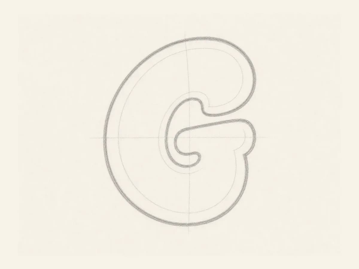 Set the Letter G bar drawing step
