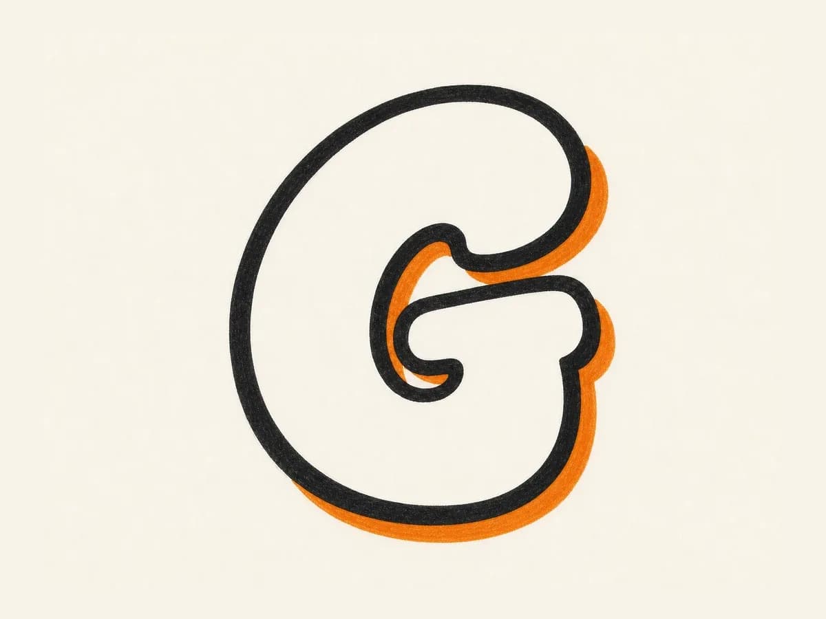 Outline the Letter G drawing step