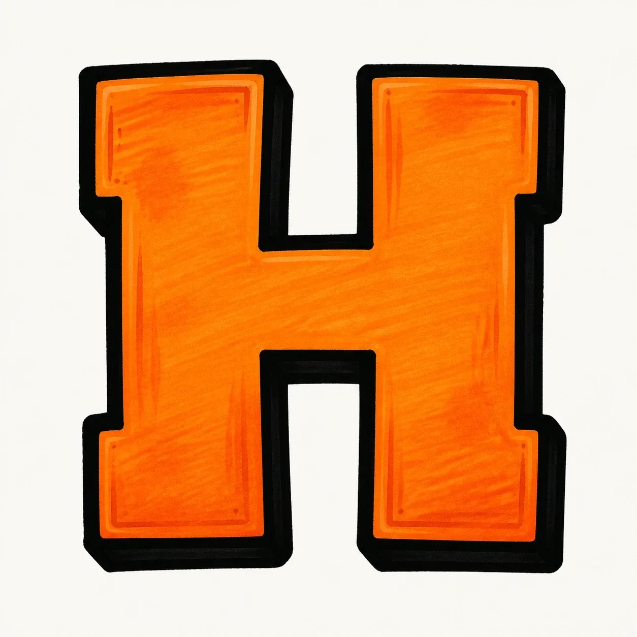 Block Letter H style reference