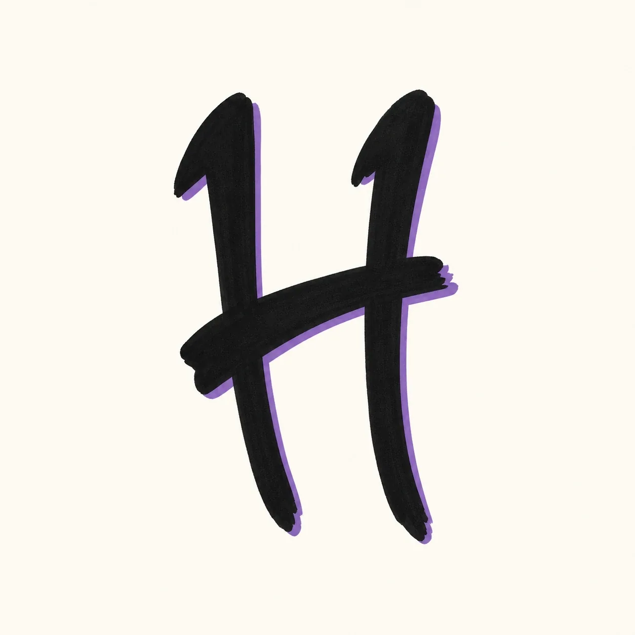 Tag / Handstyle Letter H style reference