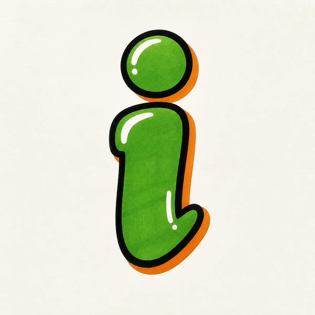 Lowercase graffiti letter i reference