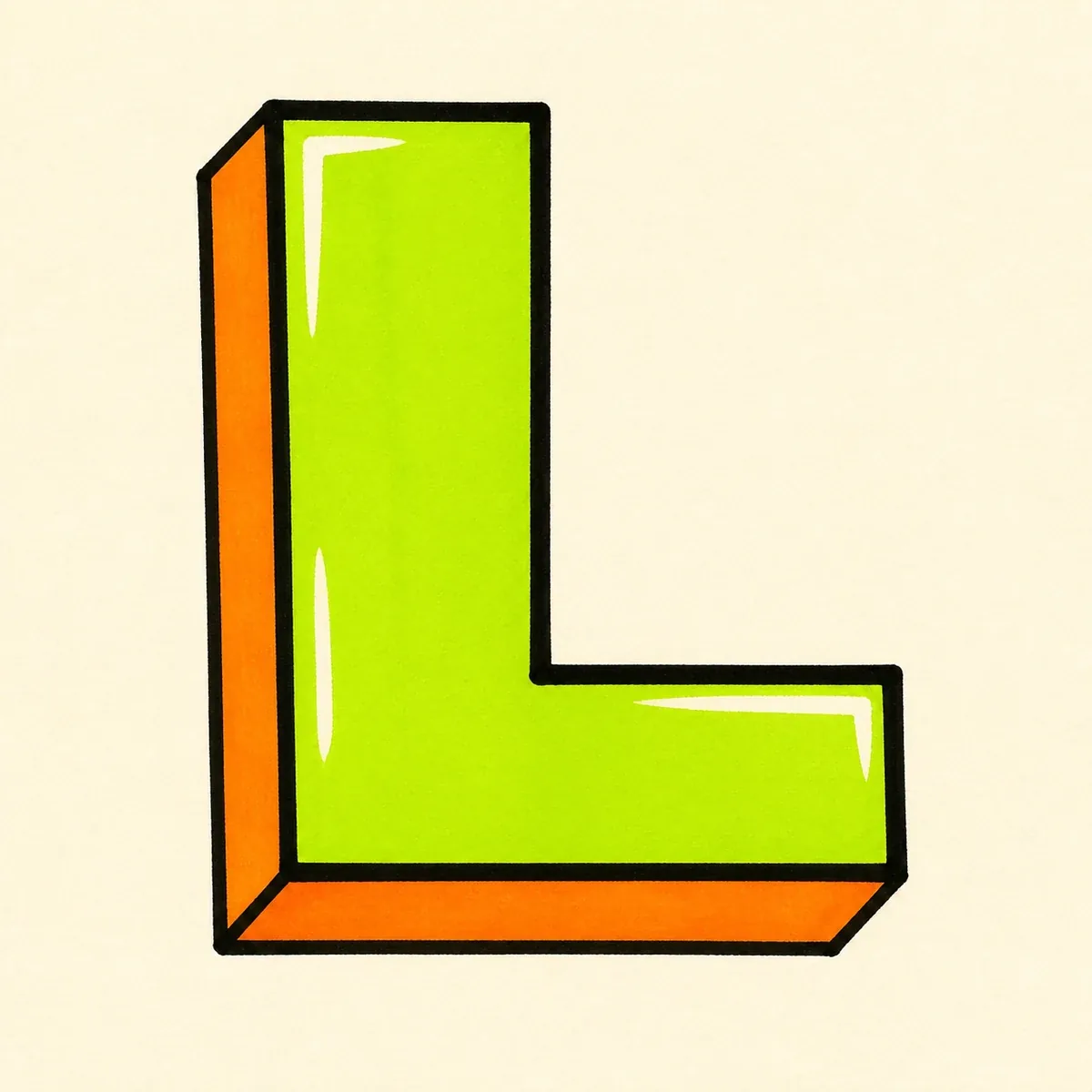 Block Letter L style reference