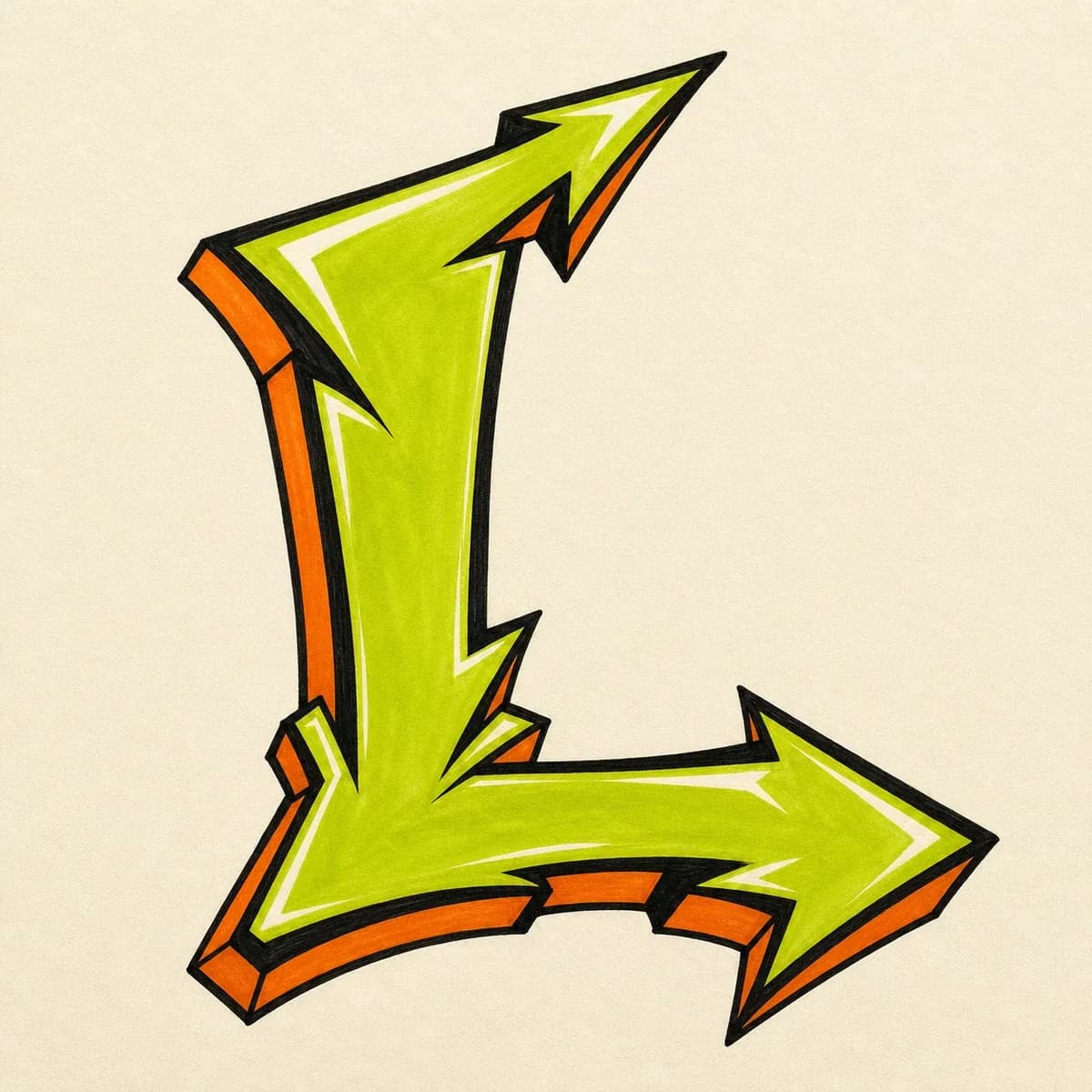 Wildstyle Letter L style reference