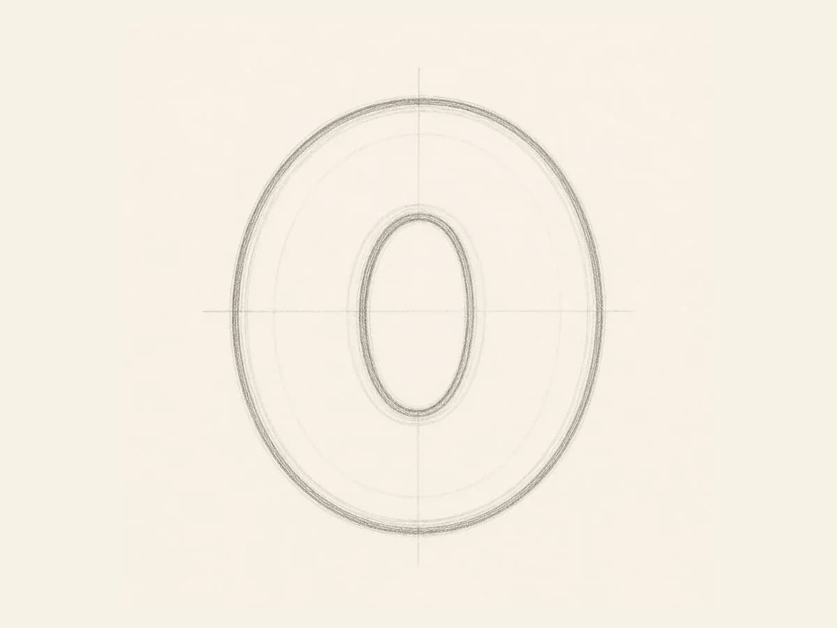 Refine the graffiti letter O curves graffiti letter O drawing step