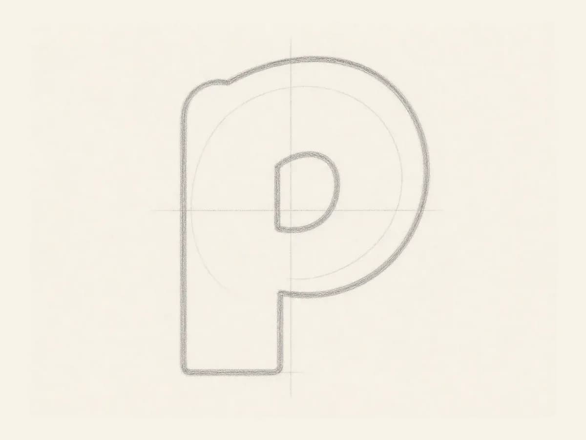 Set the Letter P counter drawing step