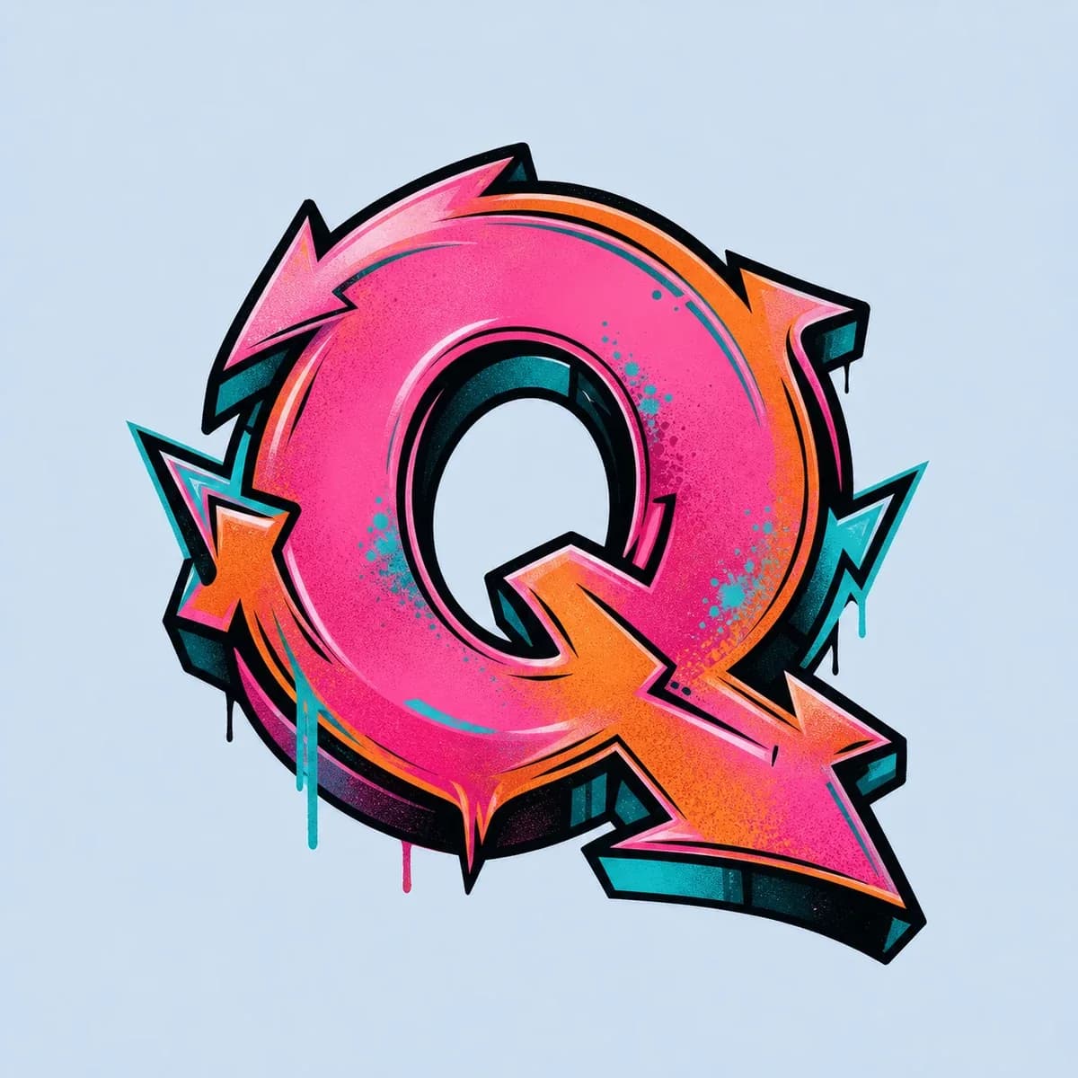 Wildstyle Letter Q style reference