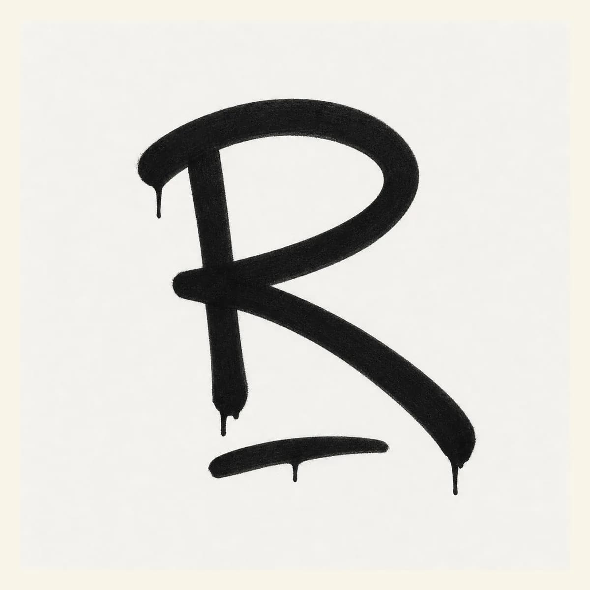 Tag / Handstyle Graffiti Letter R graffiti style reference