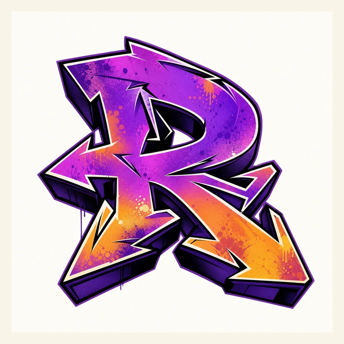 Wildstyle Graffiti Letter R graffiti style reference