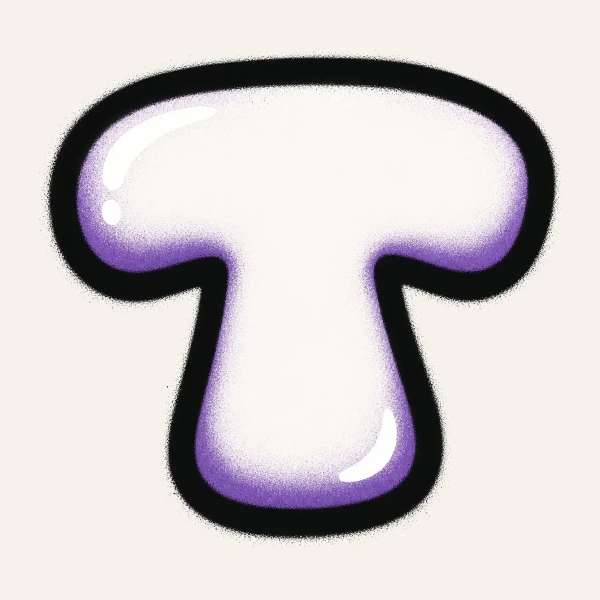 Throw-up Graffiti Letter T graffiti style reference