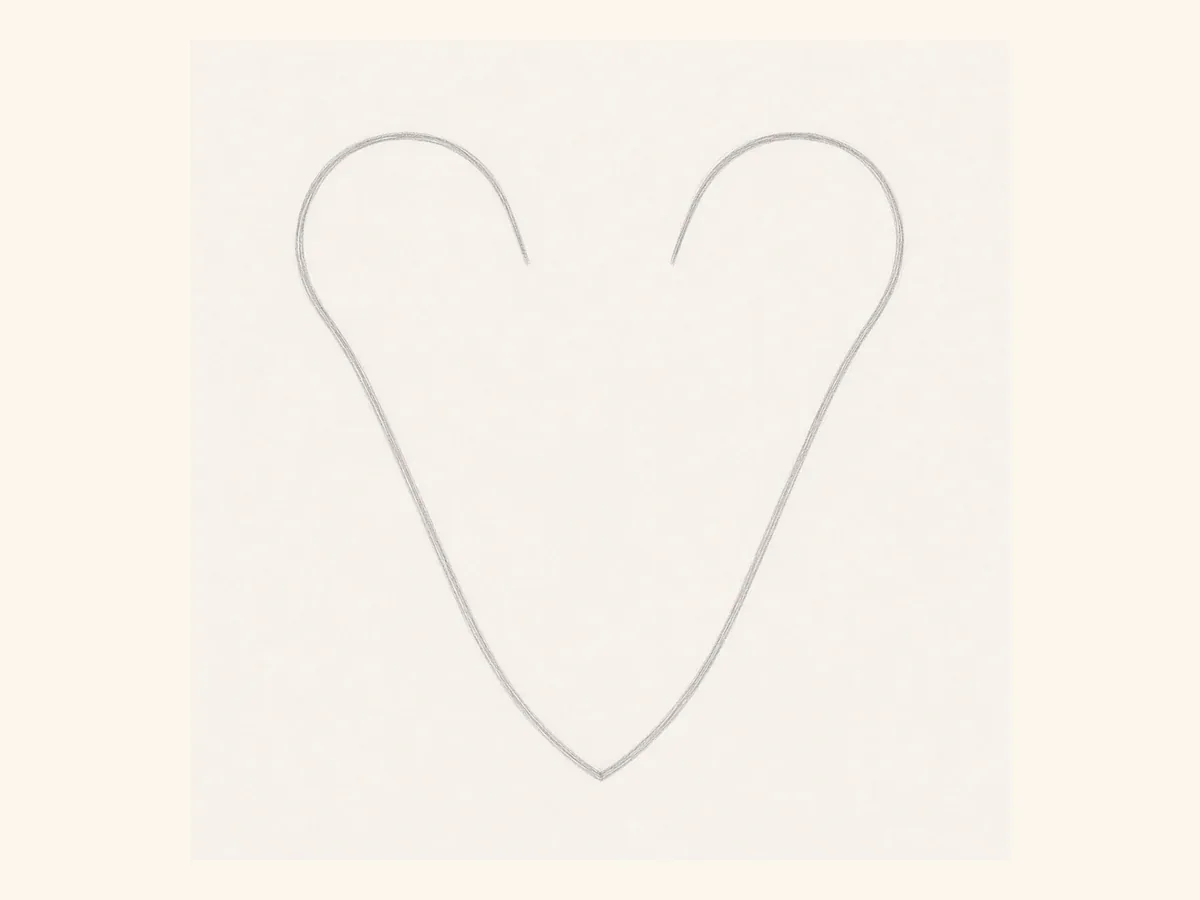 Build the Letter V shape drawing step