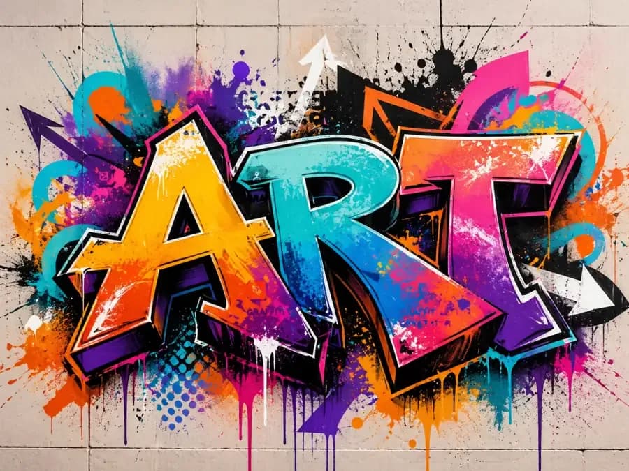 Graffiti art generator tool preview - create street art online