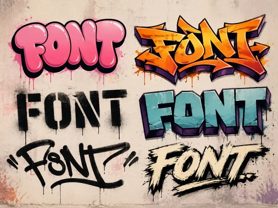 Graffiti font generator showcasing street art typefaces