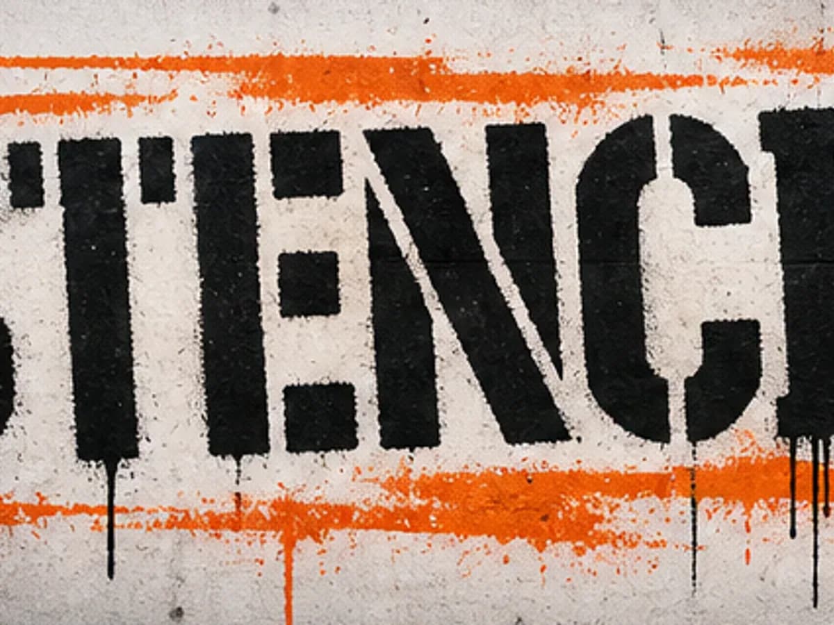 Stencil Font-Style graffiti font-style preview