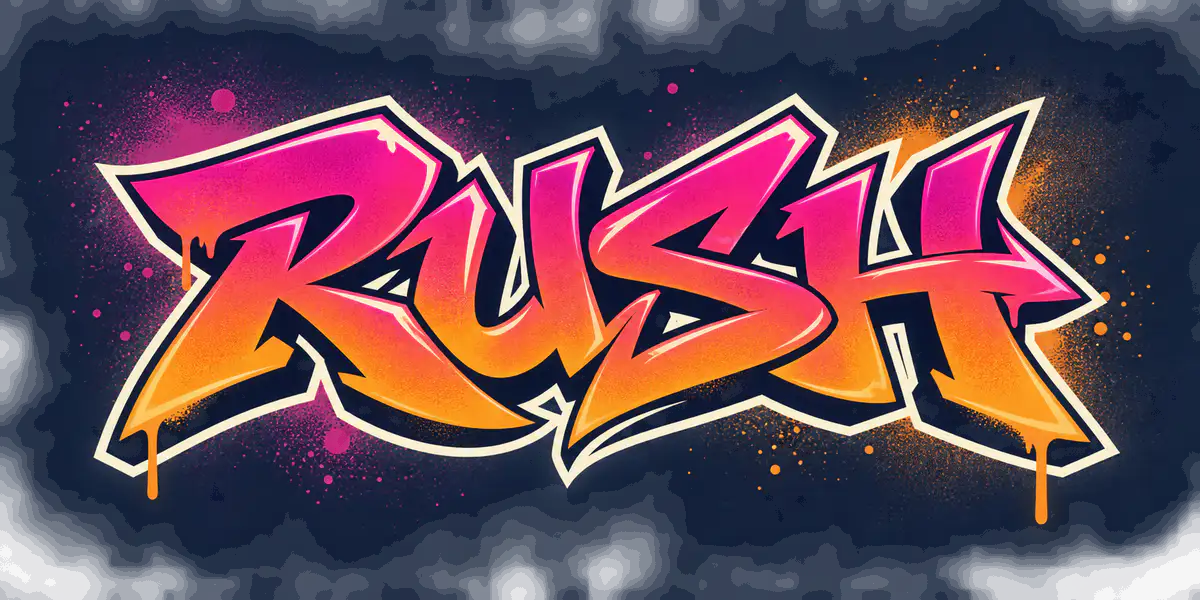 Semi-Wildstyle Logo preview for a custom graffiti logo