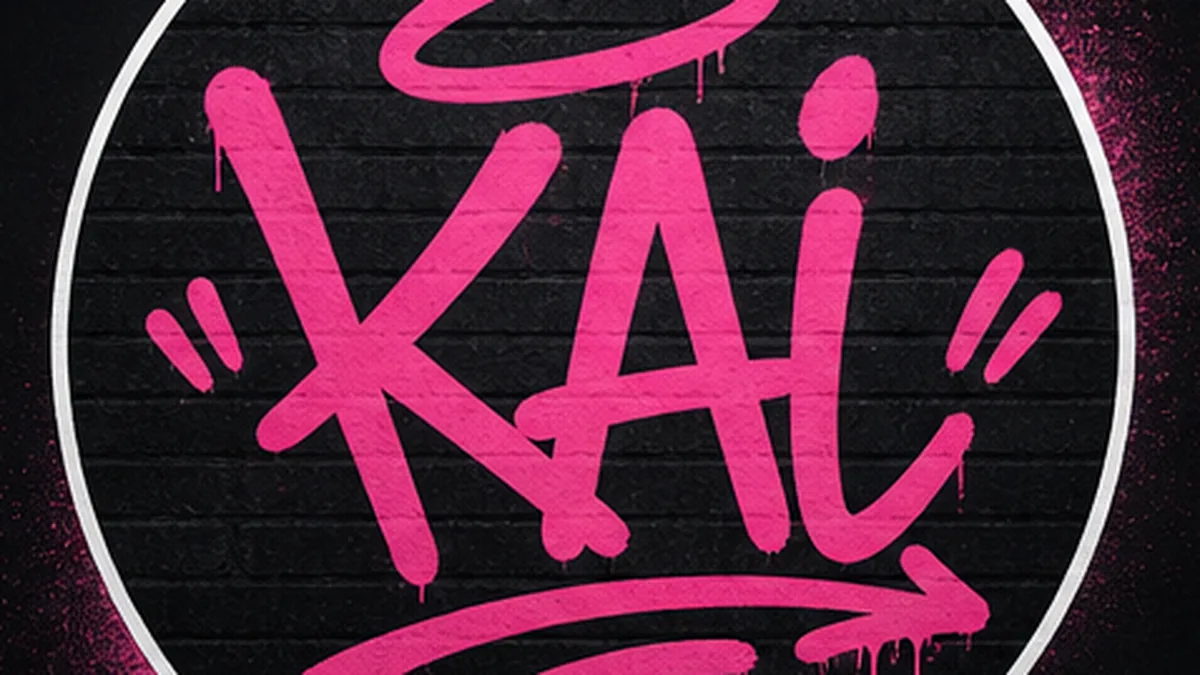 Profile graphic with KAI graffiti tag