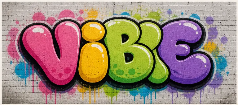 Bubble Letters graffiti text style preview