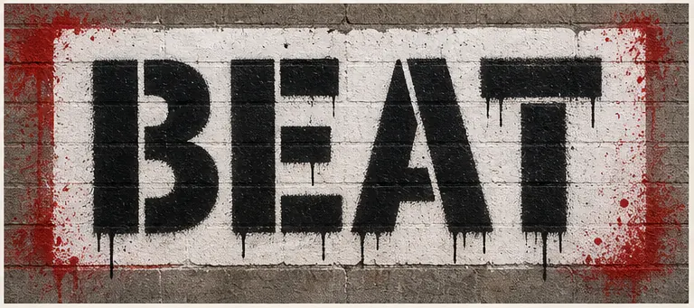 Stencil Poster graffiti text style preview
