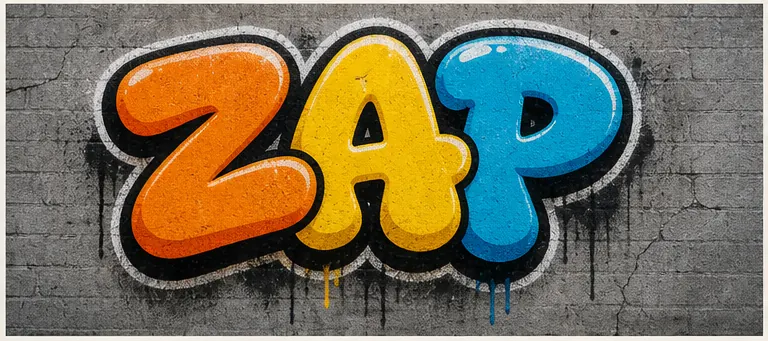 Throw-up Letters graffiti text style preview