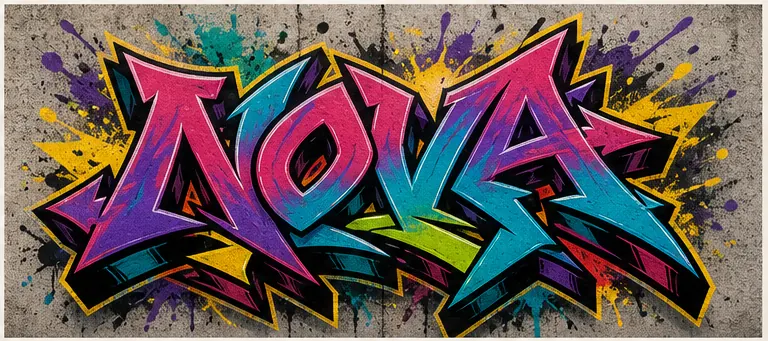 Wildstyle graffiti text style preview