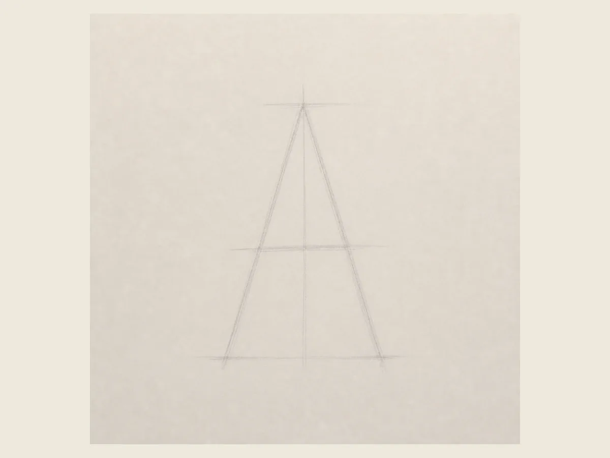 Sketch the Basic Letter Shape graffiti letters drawing step