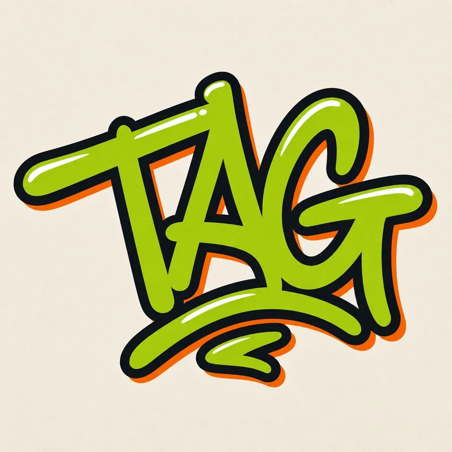 Tag / Handstyle graffiti letters style sample