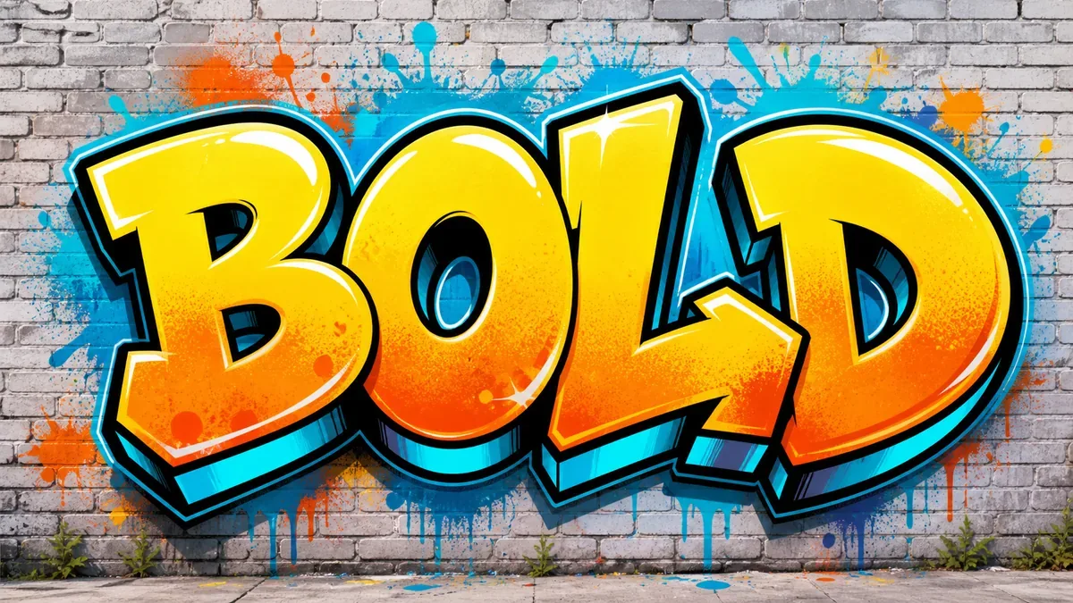 AI graffiti art sample