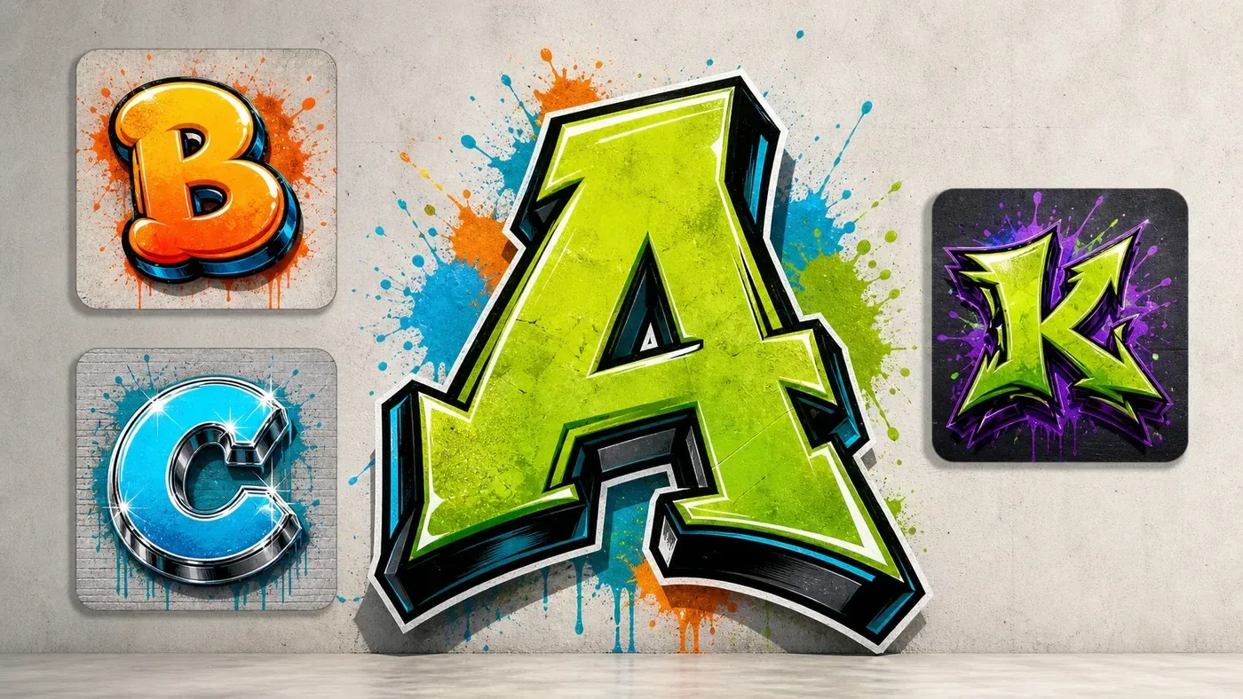 AI graffiti art sample