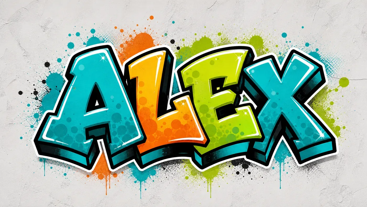 AI graffiti art sample