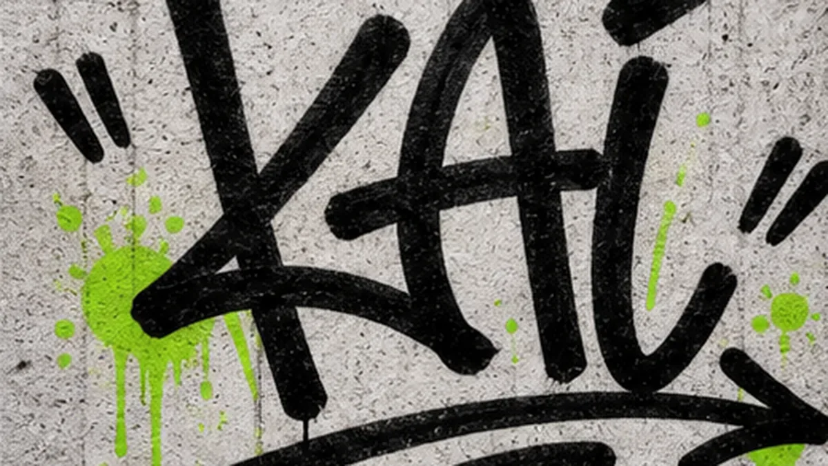AI graffiti art sample