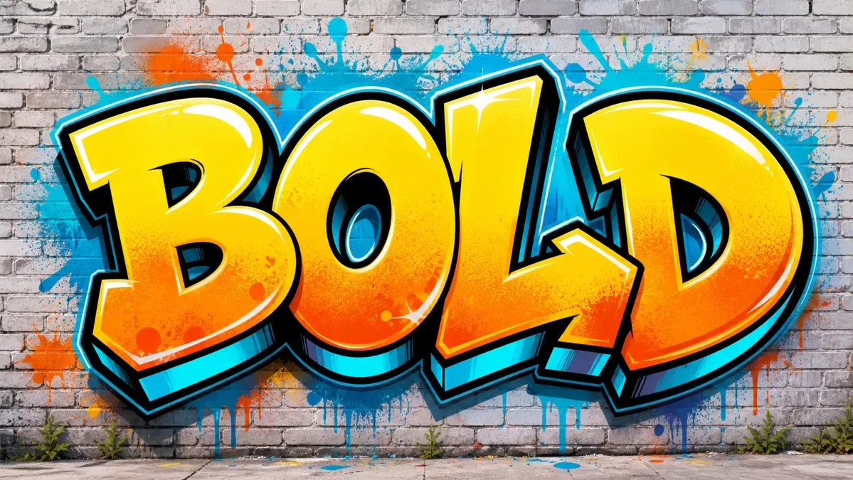 AI graffiti art sample